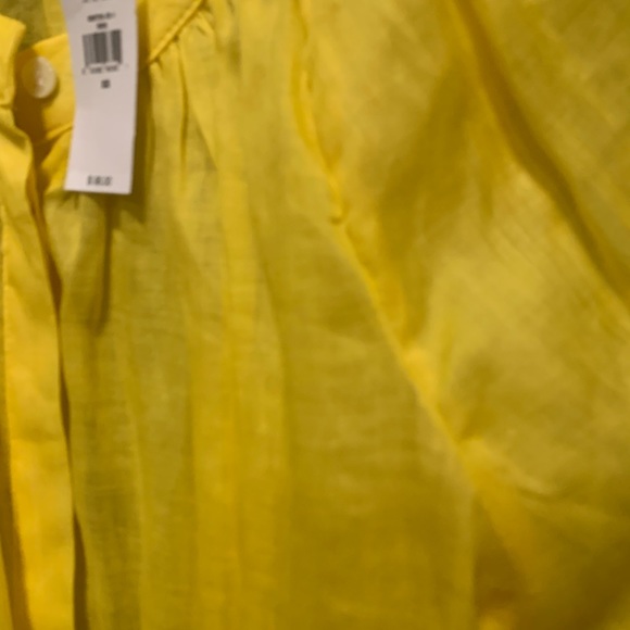 Banana Republic beautiful Yellow blouse NWT!!! - Picture 4 of 6